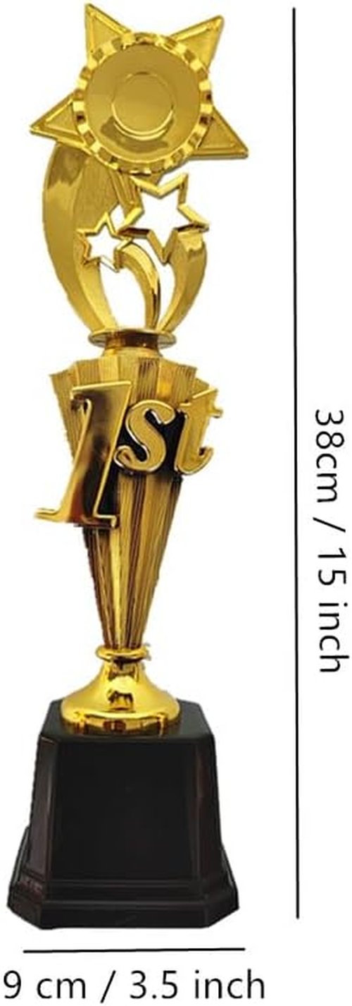 Ebonee Gold Star Award Trophy Cup - First Place Winner for Competitions & Sports Tournaments | Recognition Gift