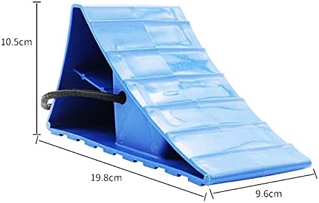 QISF Leisure Coachworks Wheels RV Camper Strong Wheel Chocks with Rope Safety-Car Chocks, Tire Chocks, Trailer Solid Heavy Duty Wheel Chocks, Car Truck Stopper - 4 Packs