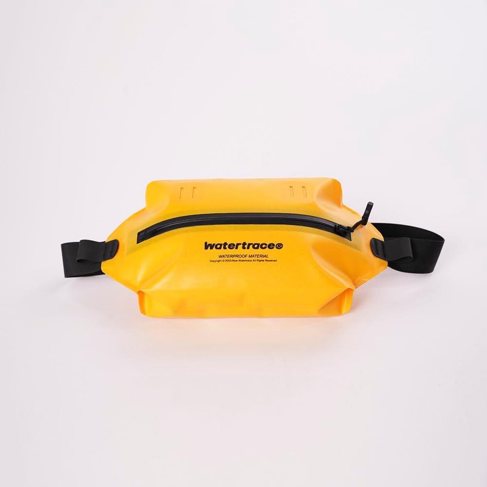 Skiennix Waterproof Fanny Pack - Versatile Crossbody Waist Bag for Kayaking, Rafting & More | Black & Yellow