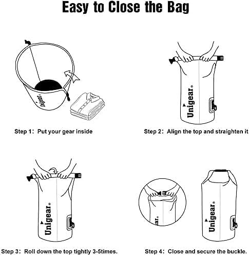 Unigear Waterproof Dry Bag - Lightweight Floating Storage for Kayaking, Boating & Camping | 2L-40L Sizes