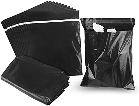 Car Trash Bags Disposable, 100 Pack Car Garbage Bag, Self Adhesive Small Trash Bags for Car, Black for Car, Kitchens, Bedrooms, Offices, During Travel and Camping (9.8 * 12.2 Inches)