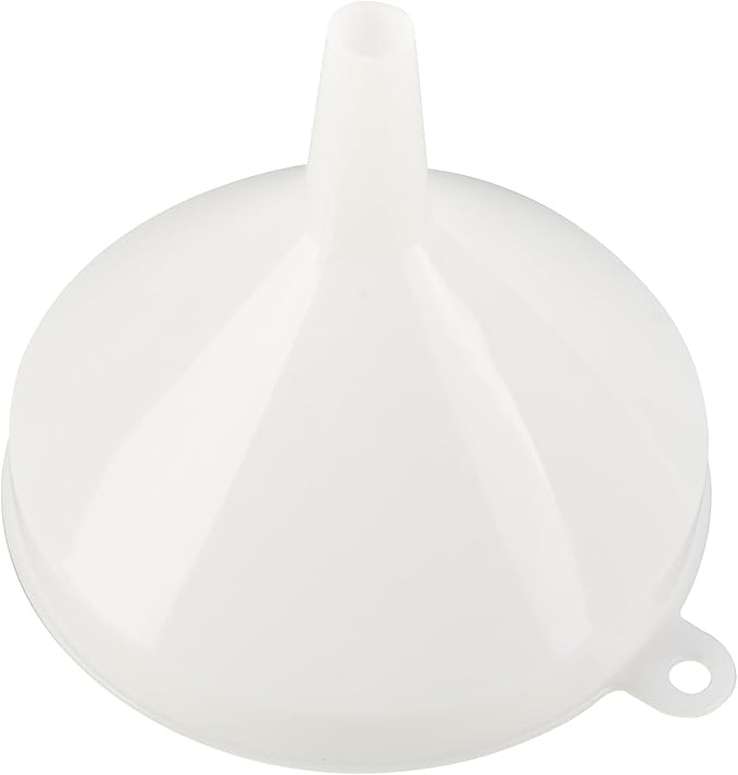 Restaurantware-Met Lux 16-ounce Plastic Funnel, 1 Plastic Funnel - Precise Spout, White Pouring Tool, Wide Spout, For Transferring Ingredients