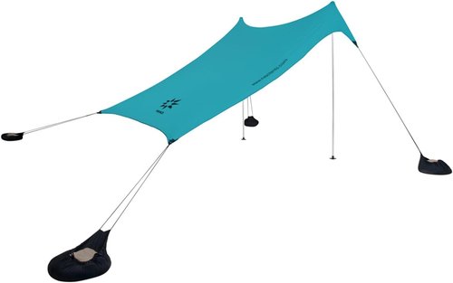 Neso Grande Portable Beach Tent | Lightweight Sun Shelter with UPF 50+ Protection - Easy Setup for Family - 7ft Tall, 9 x 9ft