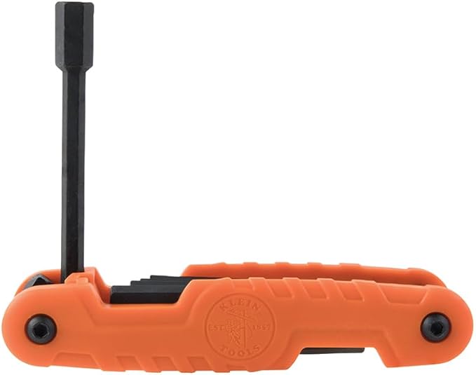 Klein Tools 70553 3-Piece Pro Folding Hex Key Set, Metric, SAE, Torx Sizes, 31 Keys, Industrial Strength Heat Treated Alloy Steel
