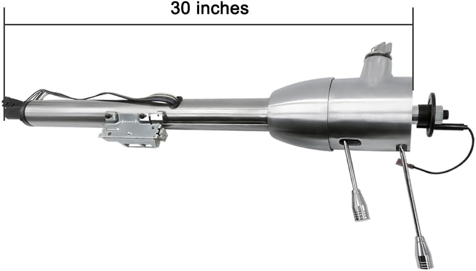 GM 30" Floor Shift Tilt Manual Steering Column Stainless Steel w/Key
