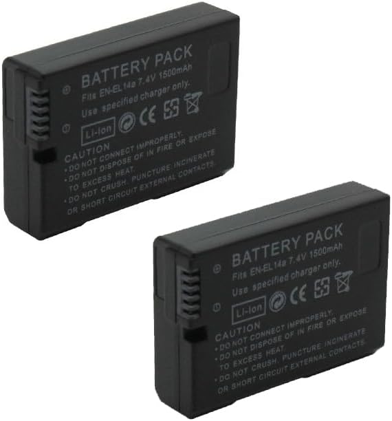 EN-EL14 Camera Battery Multifunctional Charger Set Compatible