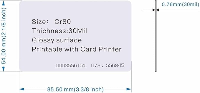 100pack Contactless 125kHz RFID Proximity ID Cards IC Smart Intelligent Card