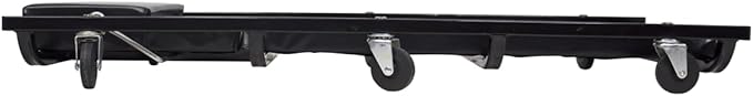 K Tool International XD74962 40" Metal Creeper with Adjustable Headrest, Fully Padded, Epoxy Coated Steel Frame, Six 2 Inch Oil Resistant Swivel Casters, Lightweight Design for Garage and Shop Use