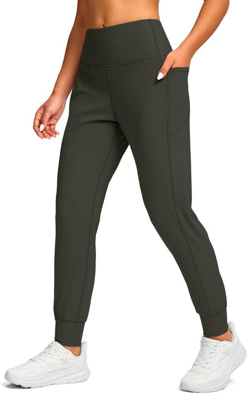 Viodia Women's High Waisted Joggers - Athletic Workout Pants with Pockets | Tapered Design