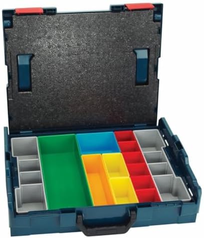 Bosch Bosch ORG72-RED Organizer Set for i-BOXX72, Part of Click and Go Mobile Transport System, 30-Piece, Blue/Red