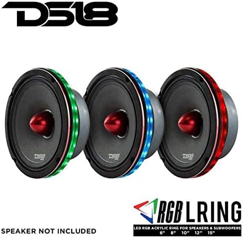 DS18 LRING15 15” RGB LED Speaker Ring – Waterproof Multi-Color LED Light Ring