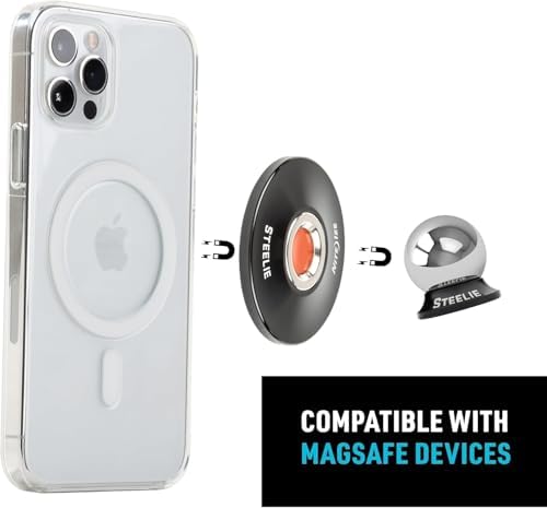 Upgraded Universal Orbiter Plus Dash Mount - Magnetic Phone Mount for Car Dashboards - Car Dashboard & Cell Phone Accessories - for All Models of iPhones & Samsung