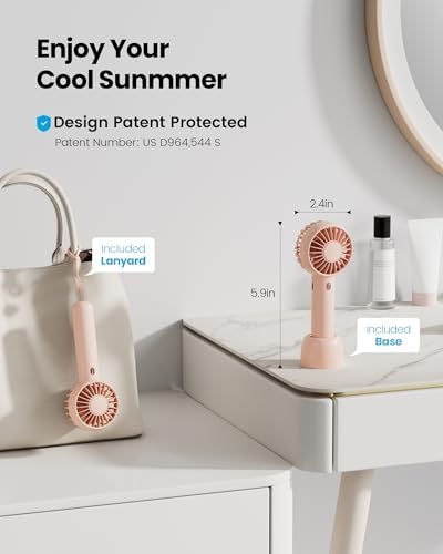 Gaiatop Mini Portable Fan, Small Personal Handheld Fan,Rechargeable