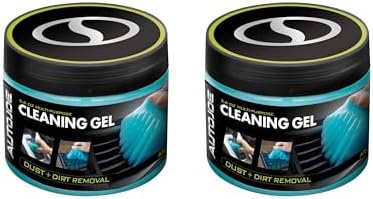 AUTO JOE Car Cleaning Gel, Automotive Dust Car Crevice Cleaner, Slime Auto Air Vent and Interior Detail Removal, Car Putty and Keyboard Cleaner (2-Pack, Unscented)