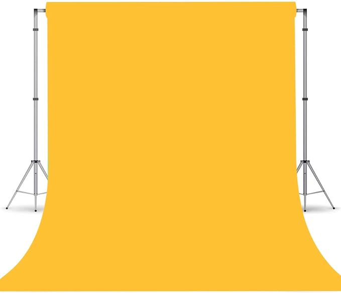 Yellow Photo Backdrop, Photo Booth Portrait Photography Backdrops, Studio