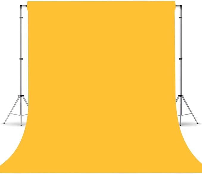 Yellow Photo Backdrop, Photo Booth Portrait Photography Background, Studio