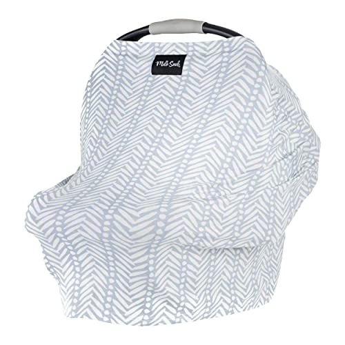Milk Snob Original 5-in-1 Cover - Added Privacy for Breastfeeding, Baby Car Seat, Carrier, Stroller, High Chair, Shopping Cart, Lounger Canopy - Newborn Essentials, Nursing Top, Soho
