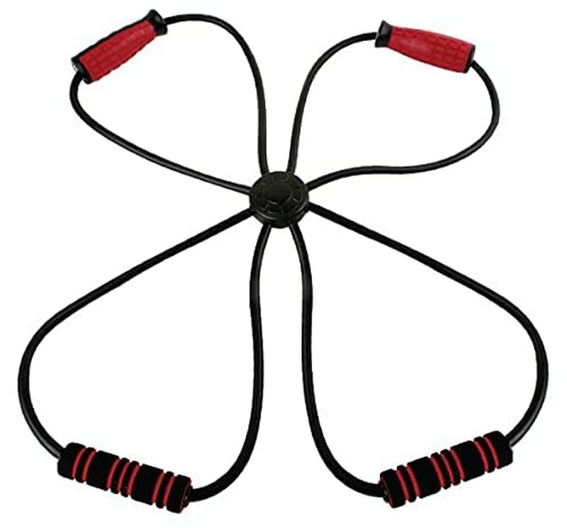 Sakar Nextgen Bluetooth Workout Equipment, Rechargeable, Anti- Slip, and Compatible with Android and iOS, Resistance Band, Black