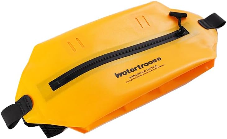 Skiennix Waterproof Fanny Pack - Versatile Crossbody Waist Bag for Kayaking, Rafting & More | Black & Yellow