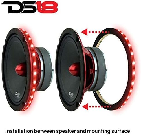 DS18 LRING15 15” RGB LED Speaker Ring – Waterproof Multi-Color LED Light Ring