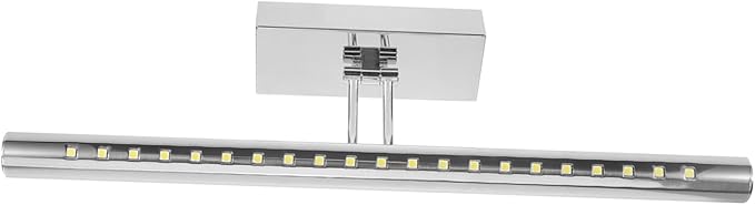 Silver LED Bathroom Mirror Light Fixture Waterproof Anti-Fog Wall Lamp for Vanity Modern Design Dimmable Function for Makeup and Bathroom Decor