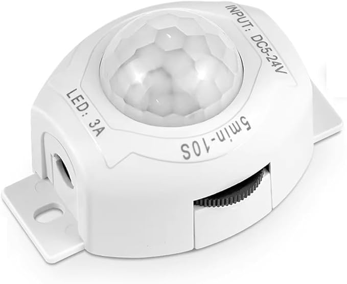 Adjustable Timer Automatic Movement Detector DC5-24V PIR Motion Sensor Light Switch Smart for Kitchen