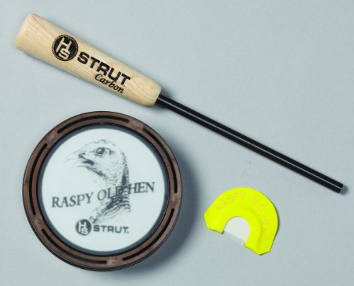Hunters Specialties HS Strut Raspy Old Hen Glass Wild Turkey Call Hunting Combo Kit