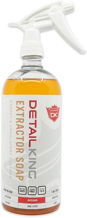 Detail King Car Interior Extractor Soap - Auto Fabric Cleaner - 32 Oz