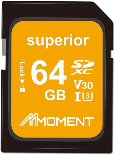 MMOMENT 64GB Full-Size SD Card UHS-I U3 V30 Class 10 High Speed SDXC – Up to