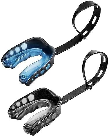 Skiennix Sports Mouth Guard - 2 Pack for Kids | Includes Strap & Box for Football, Basketball, MMA
