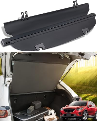 DiffCar® Cargo Cover for Mazda CX5 2017-2025 | Car Accessories for Mazda CX-5 2025 2024 2023 2022 2021 2020 2019 2018 2017, Aluminum Retractable Cargo Cover Trunk Shield for CX5 Security Privacy