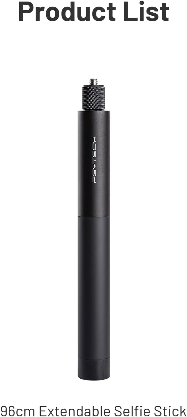 PGYTECH Extendable Selfie Stick Aluminum Long Pole Invisible