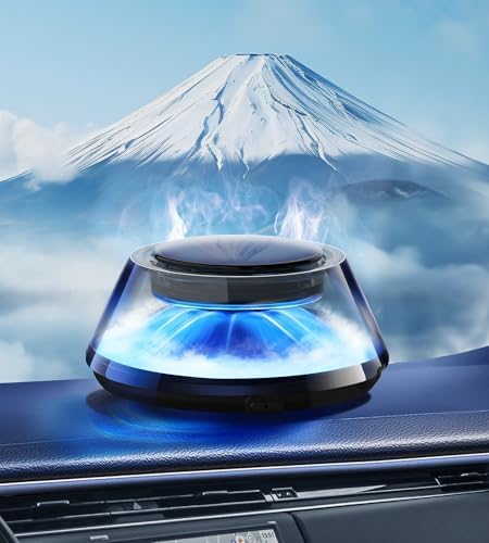 Upgraded Smart Car Air Freshener, Car Diffuser, Fuji Cologne &amp; Pine Forest 5 Mode Ambient Light &amp; Mist Fragrance with Auto On/Off Intensity Adjustable Mist for 6 Months C01 Automotive Diffuser,Premium