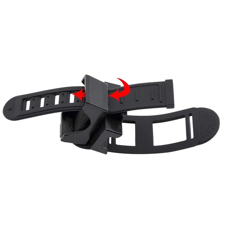 PLIAVAON Bicycle Flashlight Stand - Bicycle Front Handlebar Adjustable Headlamp Flashlight Holder, Pump Clamp - Cycling Gear Accessories, Single Pack