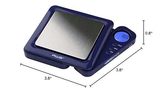 American Weigh Scales Blade Series 650g x 0.1g Digital Pocket Scale 0.1g Accuracy | Precision Mini Scale, Small Digital Gram Scale for Kitchen, Gold, Gems & Coin Scale, Smart Digital & Compact Scale