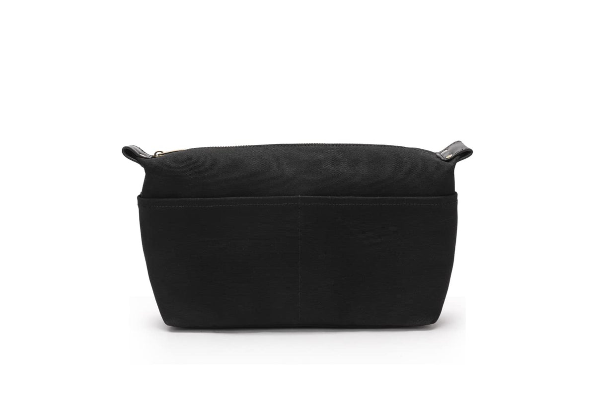 Insert Storage Bag Purse Organizer and Cosmetic Travel Bags for Women Makeup Bag with Compartments Three Sizes Cotton Canvas built-in compartments functiona and fashionable