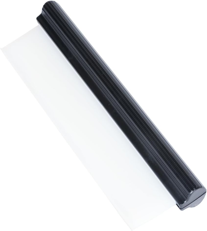 Car Squeegee,12 inch Silicone Automotive Water Wiper for Drying,Flexible Auto T-Bar Water Blade for Car,Windshield,Glass,Window,Bathroom (Black)