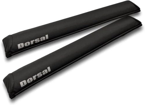 DORSAL Aero Surf Roof Rack Pads - Universal Fit for Surfboards, SUP & Kayaks | 28-Inch, Black, No Fade