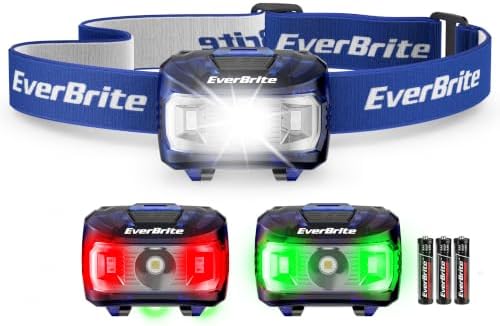 EverBrite Headlamp, 300 Lumens LED Head Lamp for Kids & Adults, Red Light