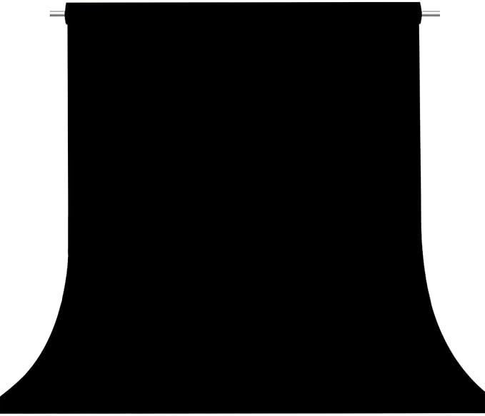 Black Photo Backdrop for Photoshoot, Photo Backdrop Curtain
