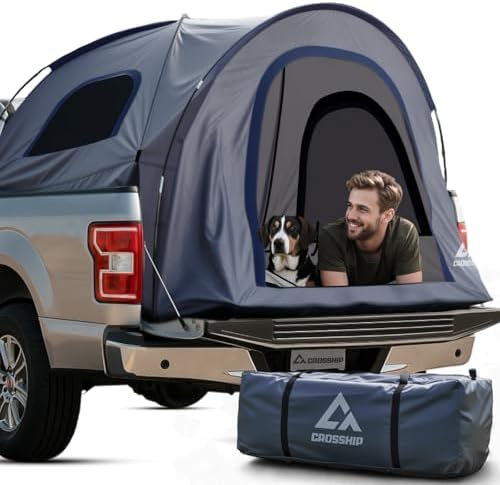 Truck Bed Tent for Pickup Trucks — Waterproof Camping Shelter with Insect‑Prevention Mesh & Quick Setup — Fits 5.5–6′ Beds — Rainproof Outdoor Shelter for Fishing, Hiking, Travel