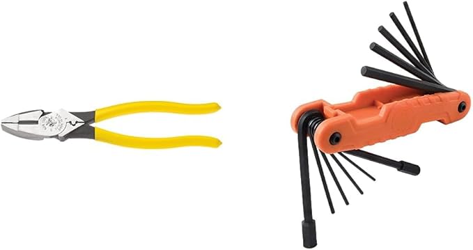 Klein Tools Crimping Pliers and Folding Hex Key Set