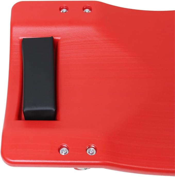 K Tool International 74936 Plastic Creeper, HDPE Body with Padded Headrest, Low Profile Design, Six 2 Inch Swivel Casters, 300 lb Capacity, Lightweight and Durable Creeper for Garage and Shop Service