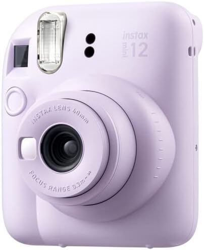 FUJIFILM INSTAX MINI 12 Film Camera Lilac Purple Bundle