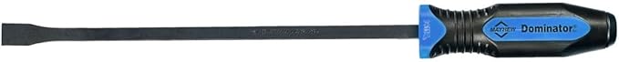 Mayhew Tools 14071BL Dominator Pro 3-Piece Pry Bar Set, 12", 17" & 25" Curved Pry Bars, Blue