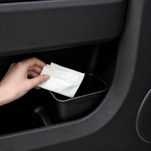 2 Pack Univerval Car Door Trash Can, TPE Car Garbage Bin For Tesla Toyota