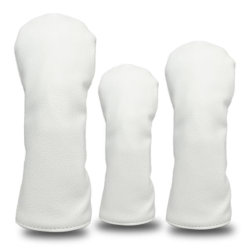 Golf Club Covers for Driver, Fairway, Hybrids - 3 Options - Golf Driver Headcover/Golf Fairway Wood Head Cover/Hybrid Headcover for Men/Women Golfer