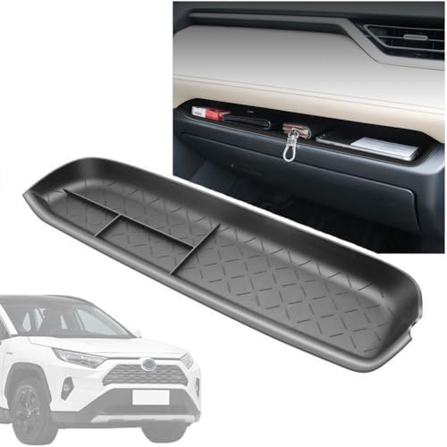 Center Console Organizer Tray,Passenger Storage Organizer Mat,Glove Box Storage Organizer Tray Compatible with Toyota RAV4 2022 Accessories 2024-2019