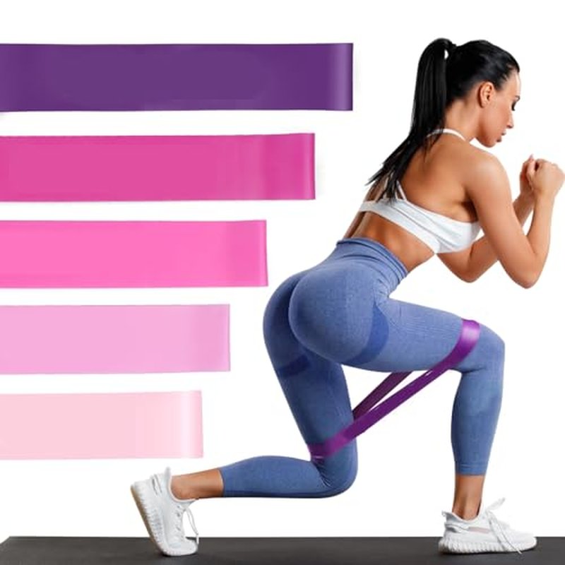 Resistance Band Pull Up Assistance Bands,Set of 4 Resistance Heavy Duty Exercise Stretch Fitness Bands for Stretching Power Lifting Workout Training with Instruction Guide (Black Set of 4)