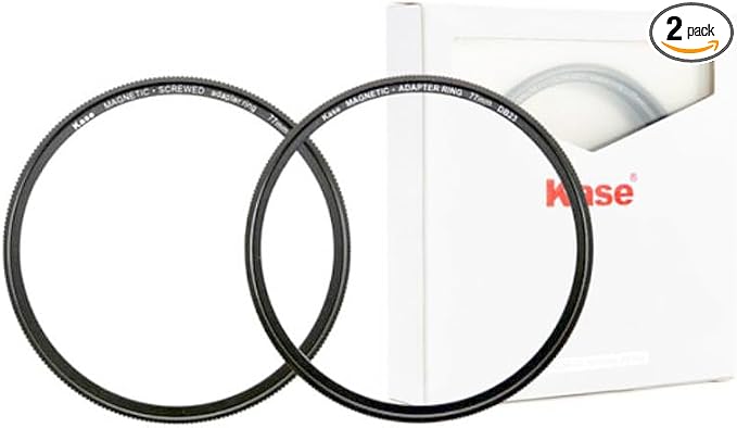 Kase Magnetic Adapter Set - 58mm Filter Magnetic Adapter and 58mm Lens Magnetic